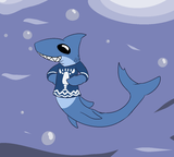 Shark in Link pajamas