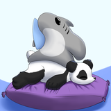 Sharka Sitting on a Panda