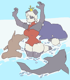 Octary as Queen of Sharks